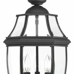Best deal 🌟 Progress Lighting New Haven 3-Light, Black Hanging Lantern ✔️