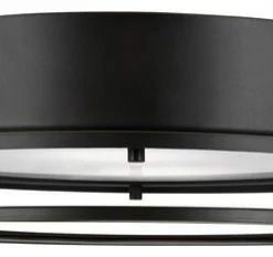 New 🎉 SeaGull Lighting 7845893S-71 Union LED Outdoor Flush Mount In Antique Bronze 😀