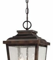 Budget 🔥 Minka Aire 3-Light Chain Hung, Chelesa Bronze With Clear Seeded Glass 🔥