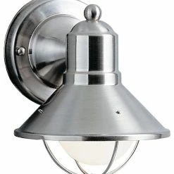 Discount ❤️ Kichler Outdoor Wall 1-Light, Brushed Nickel 👏