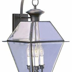 Outlet ⭐ Livex Lighting Inc. Westover Outdoor Wall Lantern, Black ⭐
