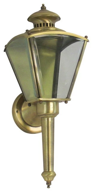 Coupon π Ever Antique Brass With Clear Glass Exterior Coach Wall Lantern With Tail β