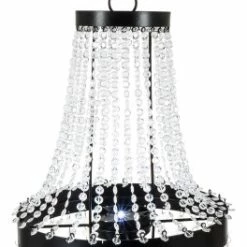 Wholesale 😍 Gerson Company 19.7"T Hanging Metal And Acrylic Solar Garden Meadow Chandelier 🎉