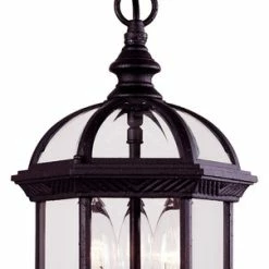Outlet 😉 Savoy House Kensington Hanging Lantern, Textured Black, 13.75" 🔔