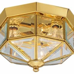 Top 10 🌟 Progress Lighting 3-Light Close-To-Ceiling Fixture, Polished Brass 🤩