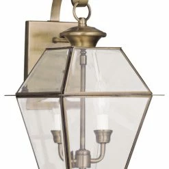 Cheapest 👍 Livex Lighting Inc. Westover Outdoor Wall Lantern, Antique Brass 🥰