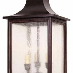 Best Sale 🤩 Savoy House Monte Grande Outdoor Post Lantern, English Bronze 🔥